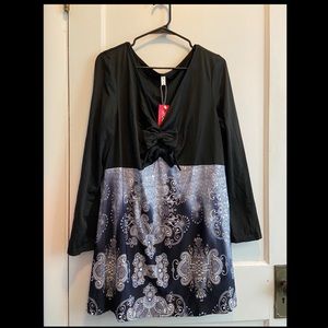 Rosegal Front Bow Shirt in Size 3X